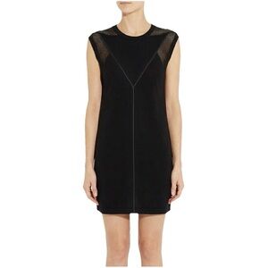 T by Alexander Wang Black Long Top Sporty Mini Dress Cotton